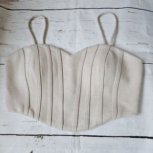 New Fashion Nova Women's Faux Suede Crop Top Size Medium